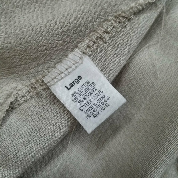 Poof embroidered hi low latte top - Picture 6 of 6